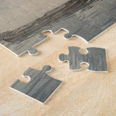 Old London in the Mist Japanese Woodblock Print ジグソーパズル (側面)