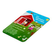 Old MacDonald Had a Farm Nursery Rhyme Magnet マグネット (左側)