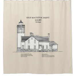 Old Mackinac Point Light - Michigan - SBD シャワーカーテン
