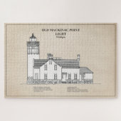 Old Mackinac Point Light - Michigan - SBD ジグソーパズル (横)
