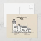 Old Mackinac Point Light - Michigan - SBD ポストカード (正面/裏面)