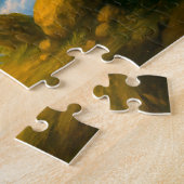 Old mage mastering the four elements in oil ジグソーパズル (側面)