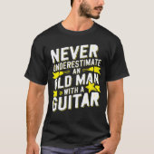 Old Man, Big Sound - Guitar Wisdom Tee Tシャツ (正面)