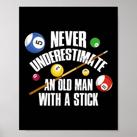 Old Man Billiards  ポスター (正面)