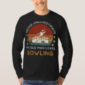 Old Man Bowling Love Tee: Strike with Style! (55 c Tシャツ (正面)