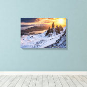 Old Man of Storr Golden Sunset  キャンバスプリント (インサイチュ (ウッドフロア))