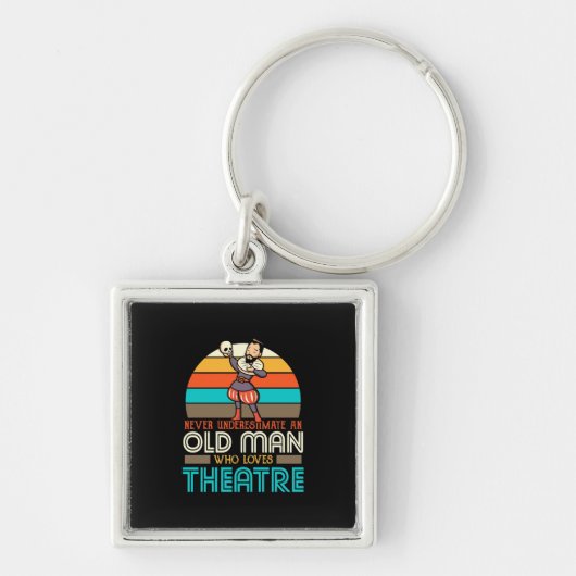 Old Man Who Loves Theatre キーホルダー (正面)
