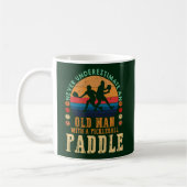 Old Man With A Pickleball Paddle Best Gift コーヒーマグカップ (左)