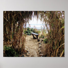 Old Man's Beach- San Onofre State Beach ポスター