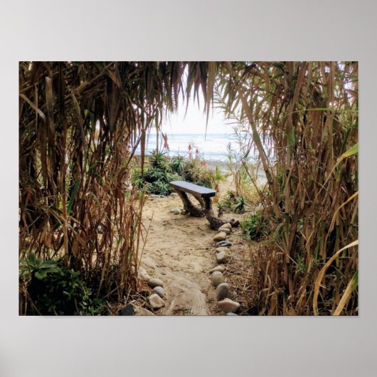 Old Man's Beach- San Onofre State Beach ポスター (正面)