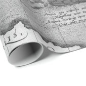 Old Maps Black and White Wrapping Paper ラッピングペーパー (ロールコーナー)