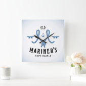 Old Marinerポスター スクエア壁時計 (ホーム)