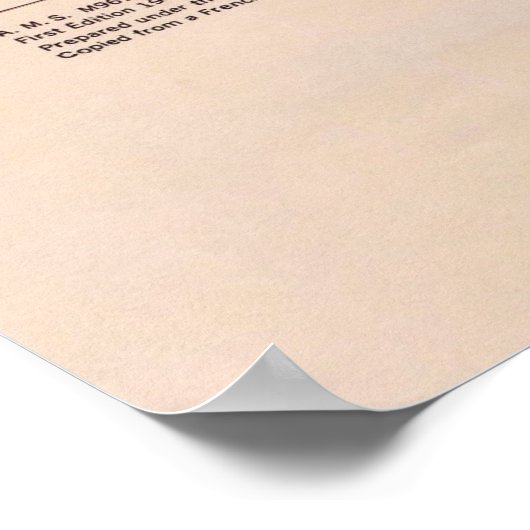 Old Metz France Map (1943)  ポスター (角)