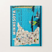 Old Minnesota Map 11x14 ジグソーパズル (縦)