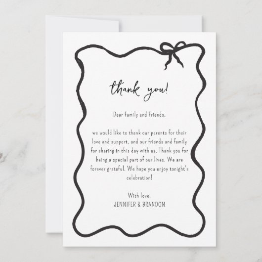 Old Moneyのサンキューカード写真のコラージュ サンキューカード (裏面)