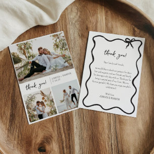 Old Moneyのサンキューカード写真のコラージュ サンキューカード