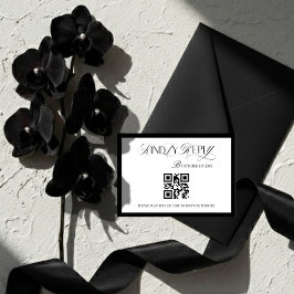 Old Money Black and White  出欠カード