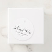 Old Money Black and White Classic Wedding フェイバータグ (インサイチュ)