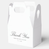 Old Money Black and White Classic Wedding フェイバーボックス (オープン)