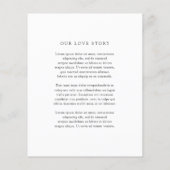 Old Money Black and White Classic Wedding Invite (裏面)