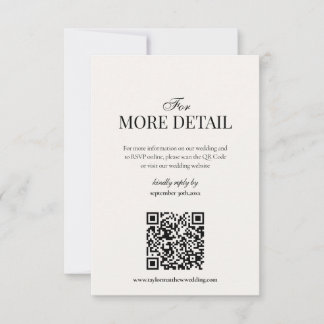 Old Money Black & White | Details Qr Code Encore サンキューカード