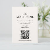 Old Money Black & White | Details Qr Code Encore サンキューカード (スタンド正面)