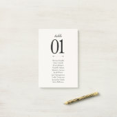 Old Money Black & White | Printable Seating Flat ポストイット (デスク上)