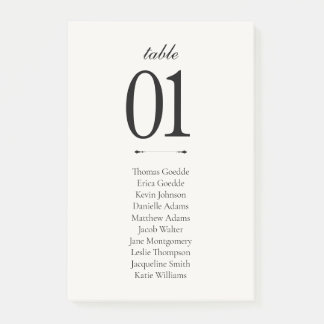 Old Money Black & White | Printable Seating Flat ポストイット
