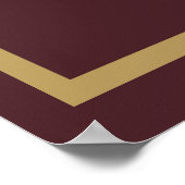 Old Money Burgundy Wedding  ポスター (角)