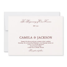 Old Money Burgundy Wedding