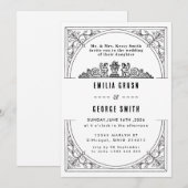 Old Money Classic Luxury Wedding Invitation 招待状 (正面/裏面)