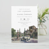 Old Money Country Estate QR Code Wedding 招待状 (スタンド正面)