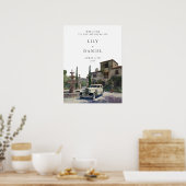 Old Money Country Estate Wedding Welcome Sign ポスター (キッチン)