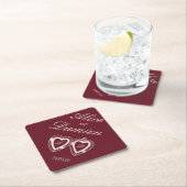 Old Money Elegant Wedding Coaster ペーパーコースター (インサイチュ)