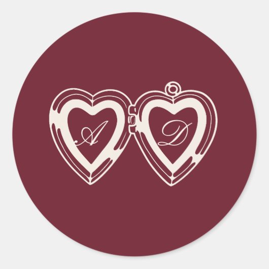 Old Money Elegant Wedding Sticker ラウンドシール (正面)