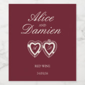 Old Money Elegant Wine Bottle Label  ワインラベル (シングルラベル)