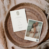 Old money, equestrian horse QR code wedding 招待状