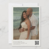 Old money, equestrian horse QR code wedding  招待状 (裏面)