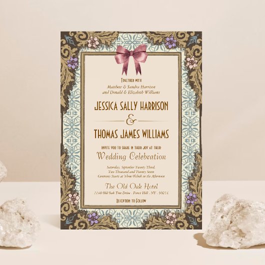 Old Money Fairytale Storybook Wedding 招待状