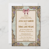 Old Money Fairytale Storybook Wedding 招待状 (正面)