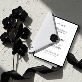 Old Money Flat Save The Date Card セーブザデート