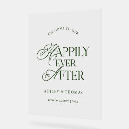 Old Money Green Script Acrylic Welcome Sign アクリルサイン