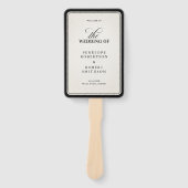 Old Money Modern Formal Black Luxury chic Program ハンドファン (正面)