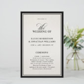 Old Money Modern Formal Black Luxury Chic Wedding (スタンド正面)