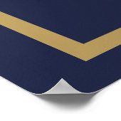 Old Money Navy Blue Wedding  Poster ポスター (角)