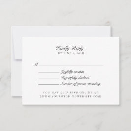 Old Money, Neutral/Transparent bg, Wedding Rsvp
