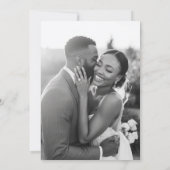 Old Money Photo Flat Save The Date Card セーブザデート (裏面)