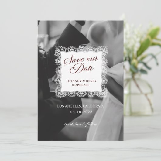 Old Money Save The Date Wedding (スタンド正面)