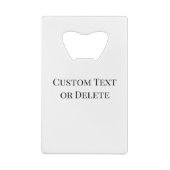 Old Money Social Club Custom Wedding Merch Favor クレジットカード栓抜き (裏面)