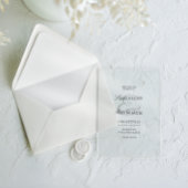 Old Money Timeless Wedding アクリル招待状